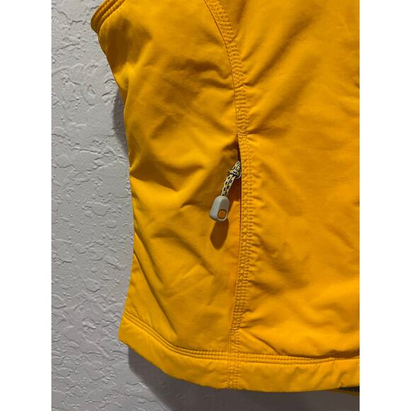 L.L. Bean Yellow Outdoors Fleece Lined Women's Zip up Vest Size S Petite - Picture 3 of 6